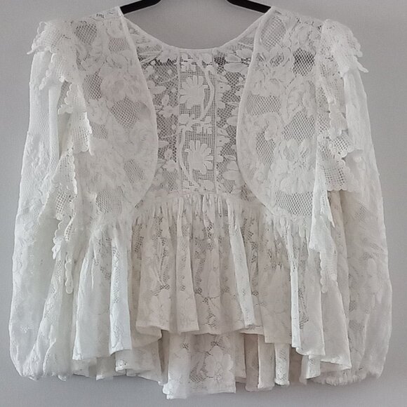 ANTHROPOLOGIE FOREVER THAT GIRL cotton lace top - Picture 1 of 14